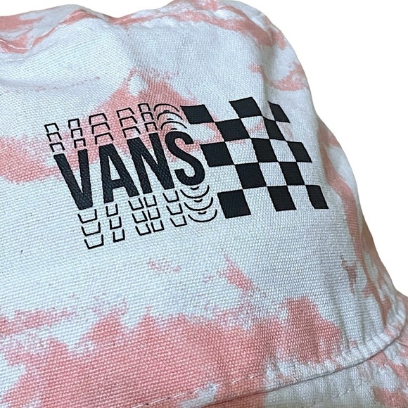 VANS Tie Dyed Bushwick Bucket Hat Pink/White Size Small/Medium Never Worn - Picture 3 of 13